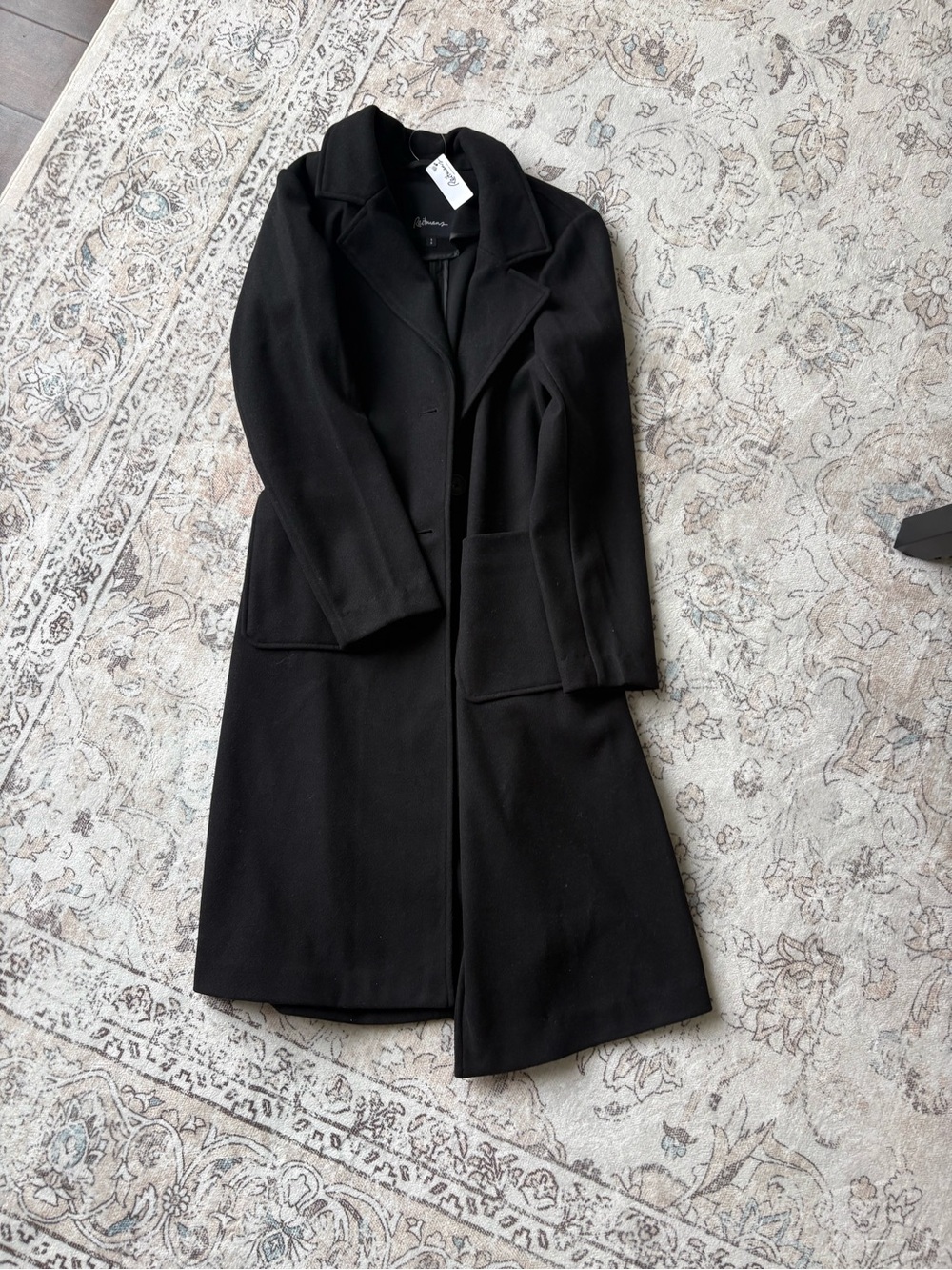 Reitmans Black Long Trench Coat
